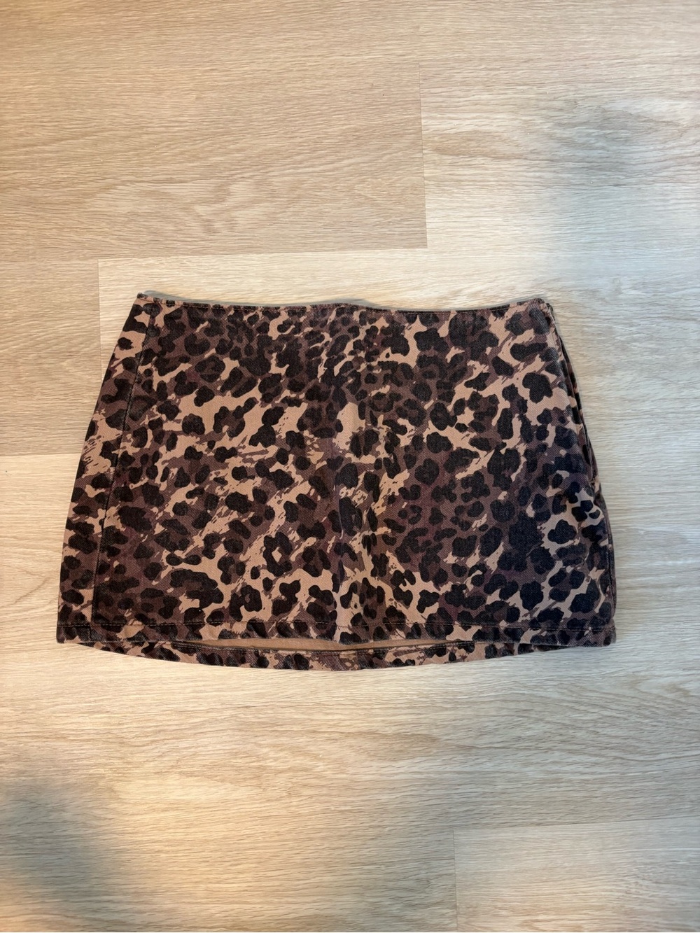 Abercrombie & Fitch Brown Leopard Mini Skirt